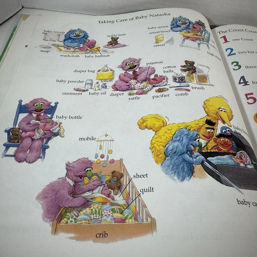 Sesame Street Hardcover Books Lot 2 Sesame Street Word‎ Book & The Runaway Soup